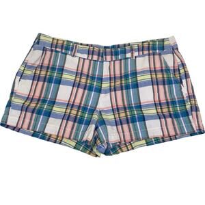 Gap City 3 Inch Short Women's 12 | Pastel Plaid | 100% Cotton Shorts | EUC